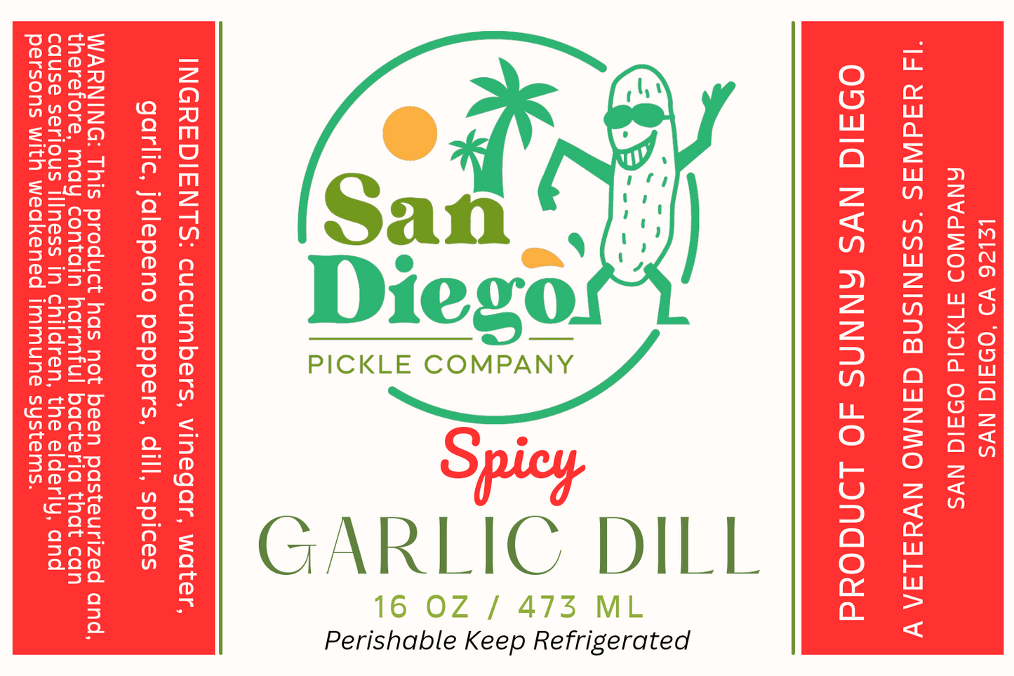 Spicy Garlic Dill 32oz